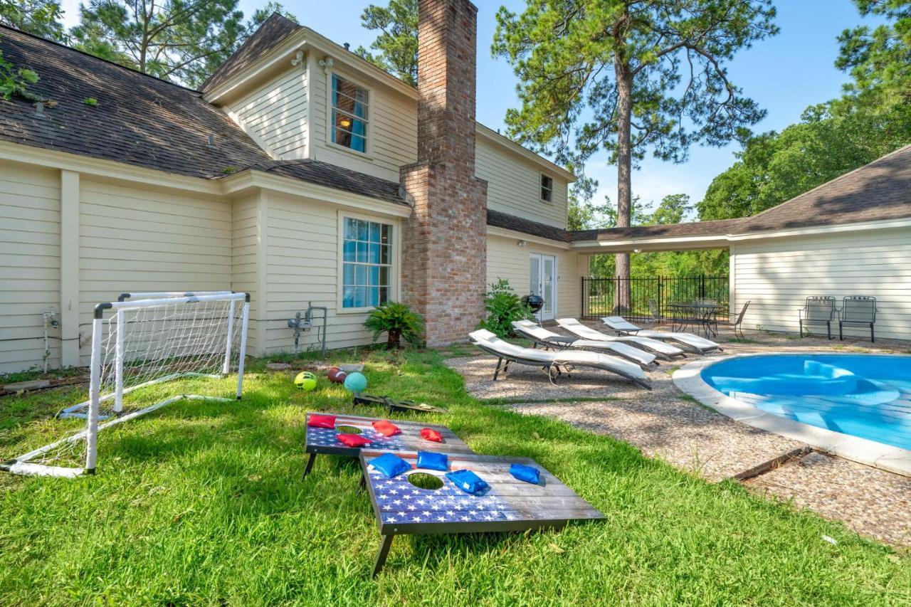 Pool Oasis Games Wifi Bbq Yard Sleep 16 Houston Exterior foto